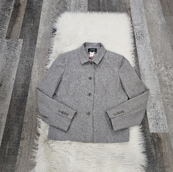 Ralph lauren Gray Wool button front blazer Jacket - Picture 5 of 10